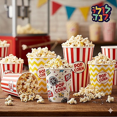 כוסות לפוקפורן \שקיות לפוקפורן